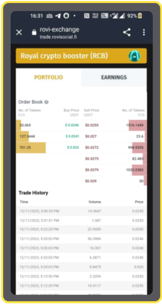 Token Trading System